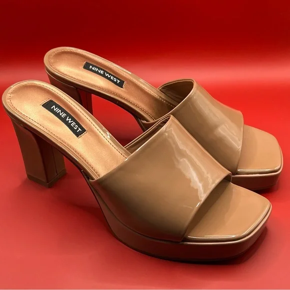 Nine West Women’s Size 8 Platform Sandal- Taupe- worn once - Picture 3 of 4